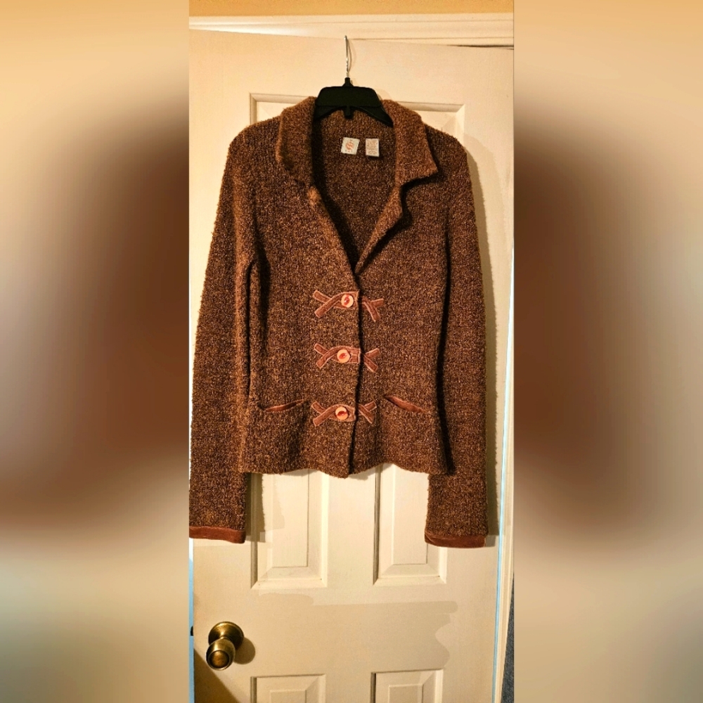 Anthropology HWR Boucle Sweater Jacket XS - Picture 6 of 14